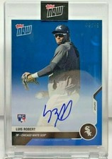 Luis Robert 2020 Topps Now Road To Opening Day BLUE Autograph Auto /49 WHITE SOX