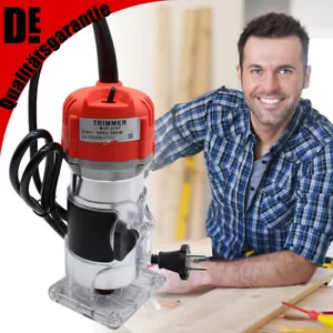 Elektrische Oberfräse Einhandfräse Trimmer Handfräse Holz Fräsmaschine 800W - Bild 1 von 17