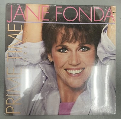 JANE FONDA 1984 Vintage Vinyl Record SEALED Prime Time Workout Album Foto 1 de 4