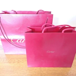 Cartier Carrier Bags (X2) 32cm x 28cm & 26cm x 22cm - Picture 1 of 8