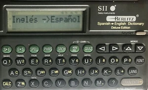 Seiko Diccionario Español-Inglés Deluxe y Berlitz Traductor y Convertidor de Unidades - Imagen 1 de 4