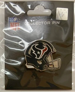 HOUSTON TEXANS BLUE HELMET LAPEL COLLECTOR PIN NEW WINCRAFT - Picture 1 of 1
