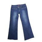 Unionbay Womens Size 13 Blue Stretch Low Rise Flared Leg Y2KJeans