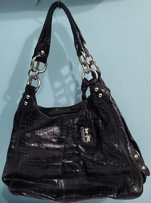 Bolso de Hombro COACH Exótico Maggie Madison Cuero Cocodrilo Repujado. ¡Bonito! Foto 1 de 4