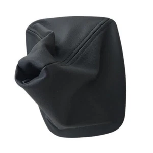 Leather Gear Shift Knob Gaitor Gaiter Boot Cover Plastic Frame Fit for BMW E46 - Afbeelding 1 van 6