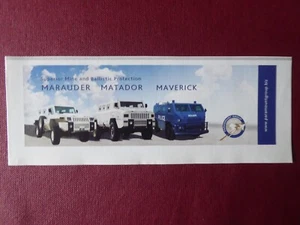 2009 PUB PARAMOUNT MAVERICK INTERNE SICHERHEIT FAHRZEUG POLIZEI MATADOR MARAUDER ANZEIGE - Bild 1 von 1