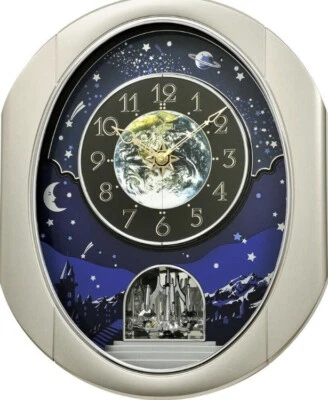 Rhythm Clocks Peaceful Cosmos II Magic Motion Clock (4MH408WU19) - Image 1 of 4