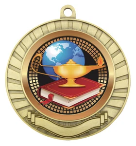PERSONALISED MEDAL AWARD ECO SCROLL ACADEMIC LASER ENGRAVING - Picture 1 of 56