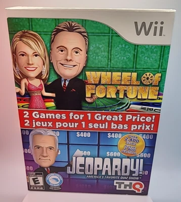 Gameshow Fun Double Pack Wheel Of Fortune Jeopardy! New Sealed Nintendo Wii 2011 - Image 1 of 4