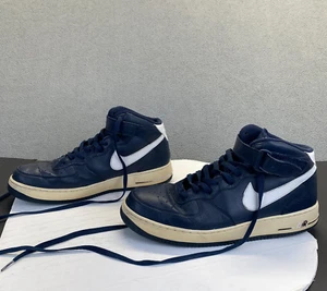 Nike Air Force 1 Mid ‘07 Midnight Navy Blue White Size 14,Sneakers,Athletic - Picture 1 of 19