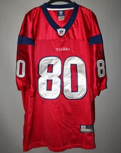 NFL FOOTBALL JERSEY SHIRT HOUSTON TEXANS AUTHENTIC JERSEY #80 JOHNSON REEBOK - Picture 1 of 6