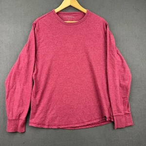 Camisa Pullover Suave Lucky Brand Para Hombre Grande Roja Manga Larga Cuello Redondo - Imagen 1 de 12