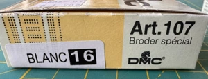 DMC Broder Special Blanc # 16 Art. 107 cutwork thread full box - Picture 1 of 2