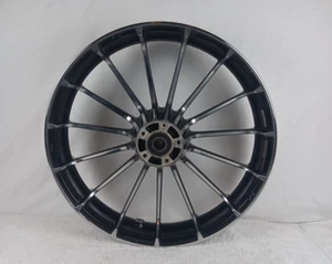 HARLEY DAVIDSON GENUINE 19x3.5 TOURING TALON TURBINE FRONT WHEEL W/CONTRAST - Picture 1 of 21