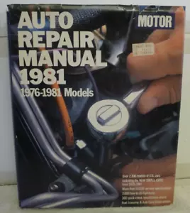 Motor Auto Repair Manual 1981 Covers American Made 1976 - 1981 w/Dust Jacket - Picture 1 of 7