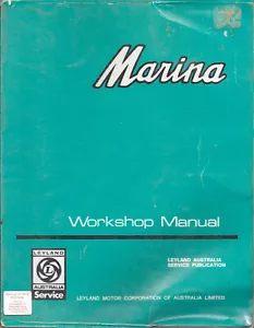 Morris Marina 1500/1750cc Factory Workshop Repair Manual with MPN TP842 - Picture 1 of 2