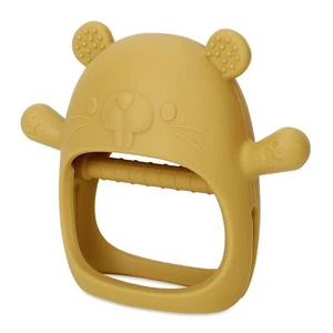 Baby Teether Toy For Infants 12+ Months Silicone Never Drop Silicone Mitten Teet - Picture 1 of 6