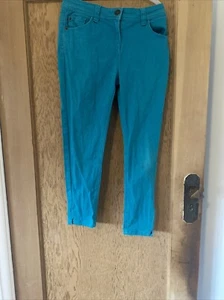 Turquoise George Skinny Trousers Size 12 - Picture 1 of 5