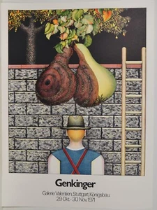 Fritz Genkinger/ Farblithographie/nicht handsigniert !! /Ausstellungsplakat/1971 - Picture 1 of 2
