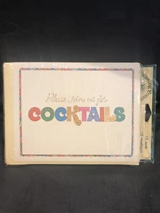 De colección Nuevo en paquete el tablero de dibujo inc. 10 invitaciones a cócteles con sobres década de 1970 - Imagen 1 de 3