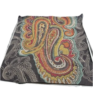 1 Pottery Barn Houston Paisley Embroidered Bead Square Pillow Cover 24”x24” NWT - Picture 1 of 11