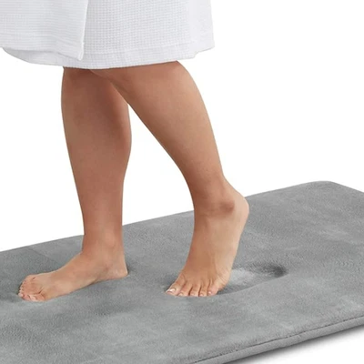 Alfombra de baño de terciopelo súper acogedora absorbente antideslizante (17 pulgadas X 24 pulgadas) Foto 1 de 4