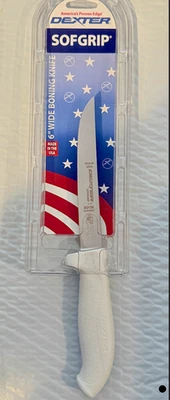 Cuchillo de cocina Dexter Russell 6"" SofGrip ancho pesca caza deshuesado 24013...NUEVO Foto 1 de 4