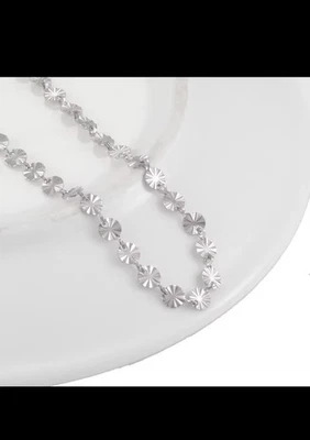 COLLANA IN ACCIAIO LUNGA 60 CM COLORE ARGENTO - Immagine 1 di 4