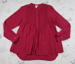 EUC $ 128 Sundance Katalog 1/4 BTN lang SLV Biesen Tunika Shirt Top Damen XL - Bild 1 von 6