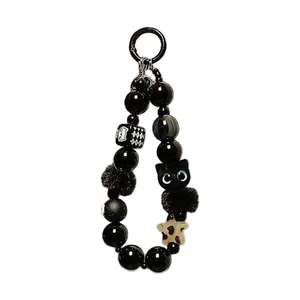 Premium Plush Kitten Phone Lanyard Adjustable Wristband Integrated Key chain - Picture 1 of 8