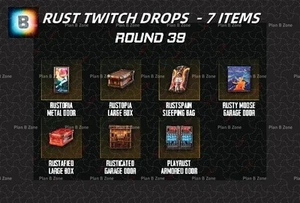RUST TWITCH DROPS: Round 39 - 7 ITEMS - Fast Delivery - Picture 1 of 1
