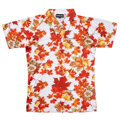 Camisa Tyler Durden Hoja de Arce Abotonada Adulto Halloween Disfraz Juegos con disfraces Camisa Foto 1 de 4