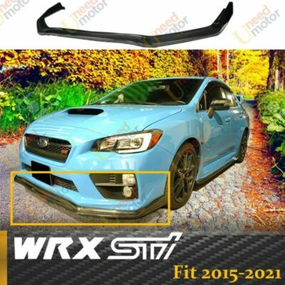 Parachoques delantero para Subaru WRX STI 2015-2021 carrocería alerón labial estampado de fibra de carbono Foto 1 de 4