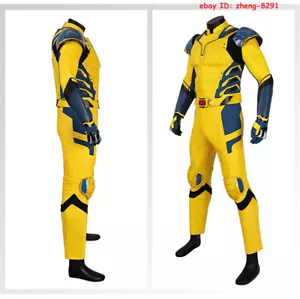 NEW Wolverine Cosplay Costume Outfit Deadpool 3 Halloween Jumpsuit Suit Full Set - Picture 1 of 29