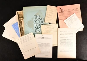1931-37 11vol Ephemera For The Colophon Very Scarce - Picture 1 of 12