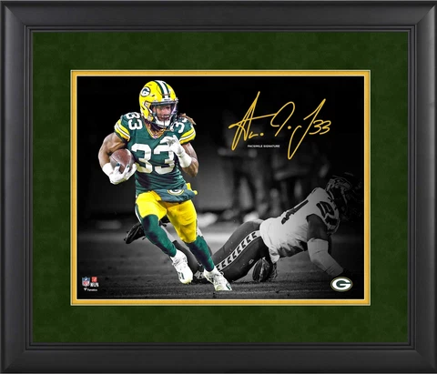 Aaron Jones Green Bay Packers Framed 11" x 14" Spotlight Photograph Cover