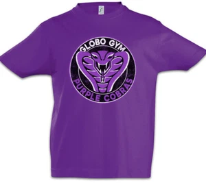 Purple Cobras Kids Boys T-Shirt Globo Symbol Logo Gym Snake Team Dodgeball - Picture 1 of 1