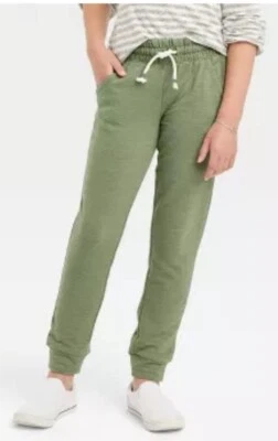 NUEVO * 2 PACK! * Pantalones de chándal de felpa francesa Cat & Jack para niñas MEDIANOS (7/8) Foto 1 de 4