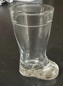 MOD DEP Glass Boot Toothpick Holder Bar Shot Vintage Italy Vase Clear - Picture 1 of 7