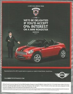 2013 MINI ROADSTER advertisement, British advert, Mini Roadster convertible - Foto 1 di 3