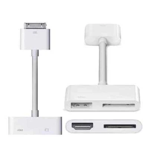 Digital AV HDTV Adapter 30 Pin Dock Connector to HDMI for iPad 2/3 iPhone 4S USA - Afbeelding 1 van 2
