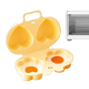 Egg Microwave Cooker Egg Poacher Microwave Egg Fryer with 2 Cavity Non-stick - Picture 1 of 8