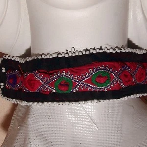 BellyDance ATS Costume Embroidered CHOKER Kuchi Tribe 798b10 - Picture 1 of 3