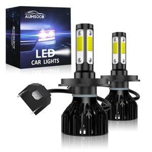 H4 9003 Super White 36000LM Kit LED Headlight Bulbs High Low Beam Combo 2x - Picture 1 of 13