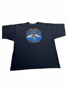 Harley Davidson T Shirt Mens 3XL Black Eagle Florida Orlando Made In USA 2006 - Picture 1 of 9