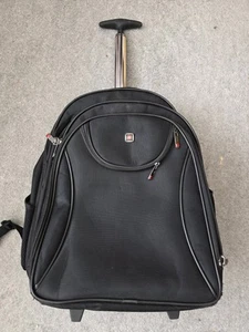 Swiss waterproof 17" laptop Backpack School backpack Travel Backpack with wheels - Picture 1 of 15
