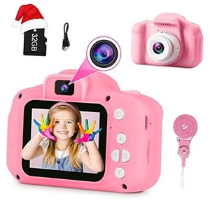 Toys for Girls Age 3-8, Kids Camera Digital Video Toddler Camera Children Pink - Picture 1 of 8