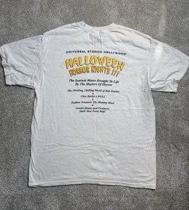Vtg 90s Universal Studios Halloween Horror Nights 3 HHN T Shirt XL Tee Rare - Picture 1 of 7