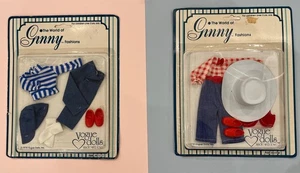 2 Vintage 1978 Vogue Ginny’s Doll Western And Jeans Outfits - Picture 1 of 4