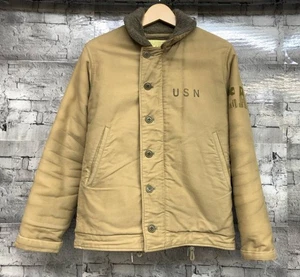 Buzz Rickson's N-1 Deck Jacket Khaki BR12031 XS Navy Dept. Original WWII - Picture 1 of 10